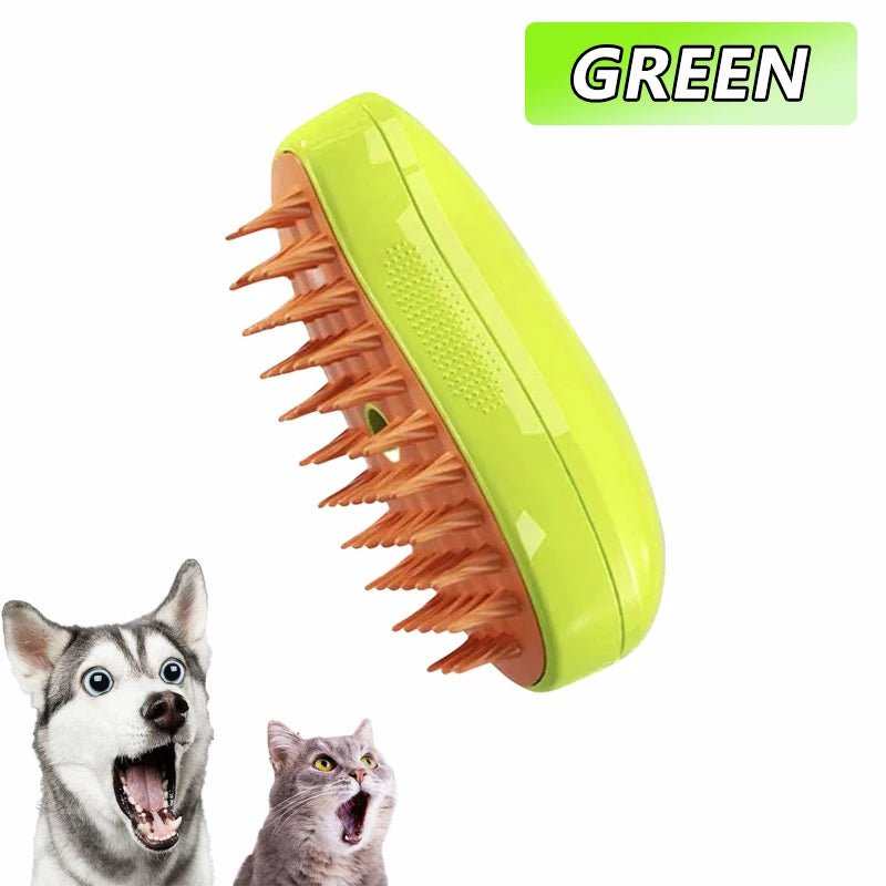 🧼 SteamPaw 3en1 – Cepillo Vaporizador, Limpiador y Masajeador para Mascotas
