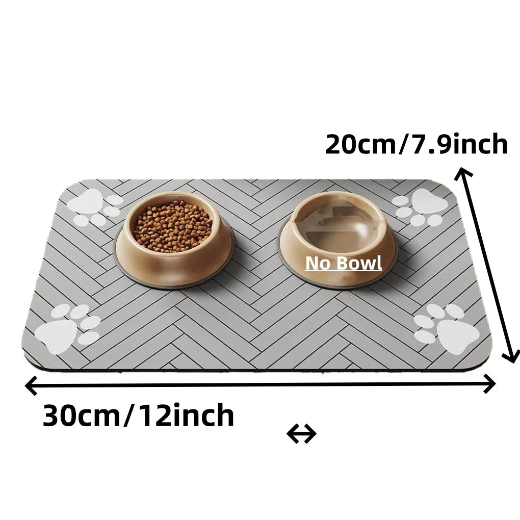 PetZone Dry – Tapete Absorbente e Impermeable para Comida y Agua de Mascotas