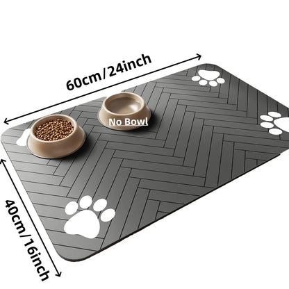 PetZone Dry – Tapete Absorbente e Impermeable para Comida y Agua de Mascotas