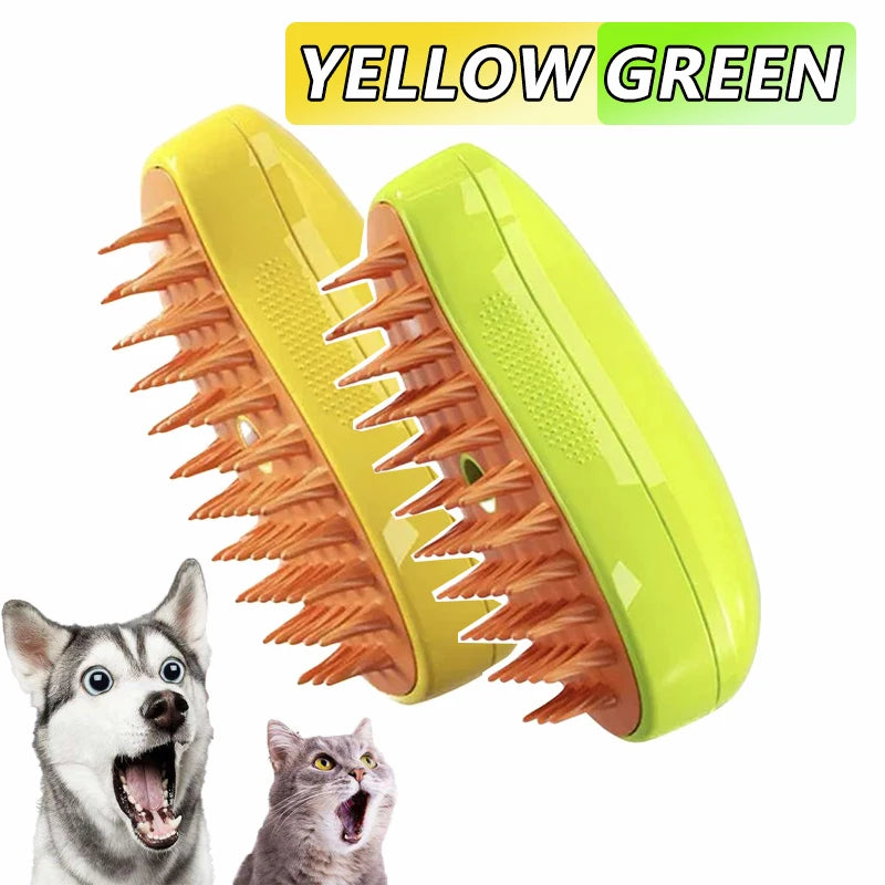 🧼 SteamPaw 3en1 – Cepillo Vaporizador, Limpiador y Masajeador para Mascotas