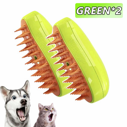 🧼 SteamPaw 3en1 – Cepillo Vaporizador, Limpiador y Masajeador para Mascotas