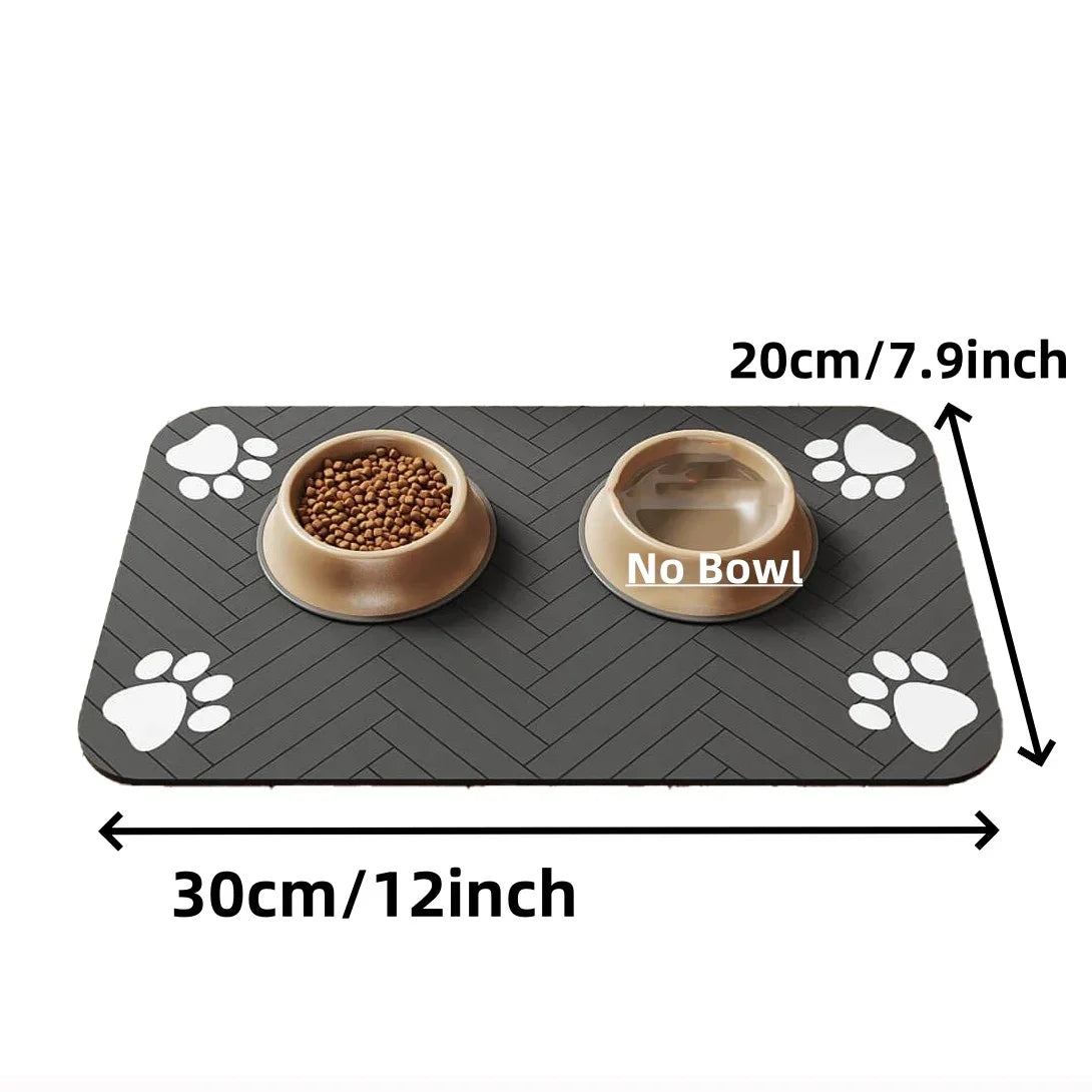 PetZone Dry – Tapete Absorbente e Impermeable para Comida y Agua de Mascotas