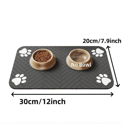 PetZone Dry – Tapete Absorbente e Impermeable para Comida y Agua de Mascotas