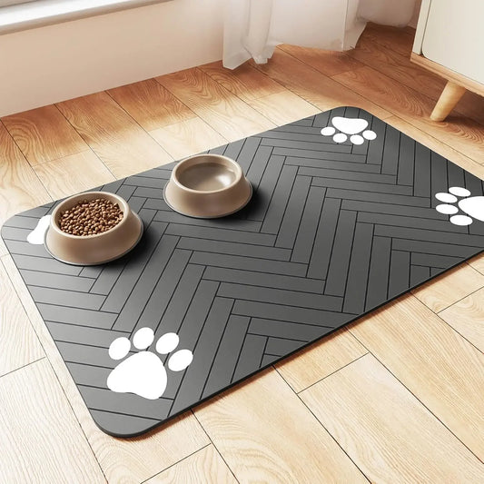 PetZone Dry – Tapete Absorbente e Impermeable para Comida y Agua de Mascotas