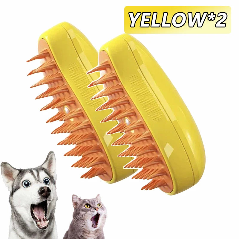🧼 SteamPaw 3en1 – Cepillo Vaporizador, Limpiador y Masajeador para Mascotas
