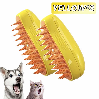 🧼 SteamPaw 3en1 – Cepillo Vaporizador, Limpiador y Masajeador para Mascotas