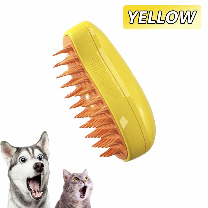 🧼 SteamPaw 3en1 – Cepillo Vaporizador, Limpiador y Masajeador para Mascotas